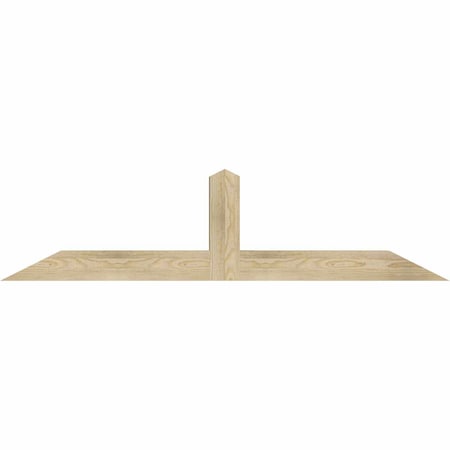 Ekena Millwork Portland Rough Sawn Timber Gable Bracket, Douglas Fir, 60"W x 15"H x 4"D x 4"F, 6/12 Pitch GBW060X15X0404POR00RDF